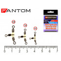 Вертлюг тройной Fantom YM-1027 Rolling Triple Swivels (10 шт)