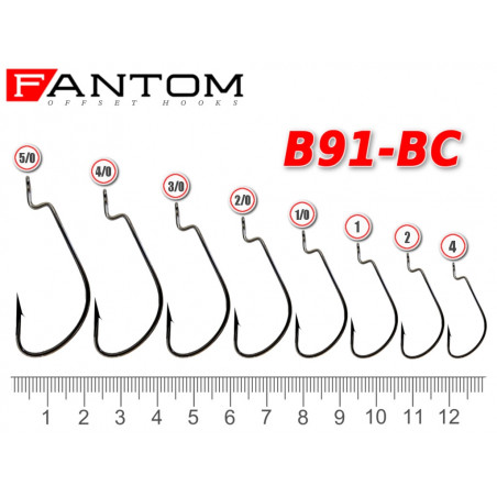 Крючок офсетный Fantom B91-BC (10 шт)