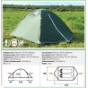 Двухместная палатка - Trekker 2 Plus
