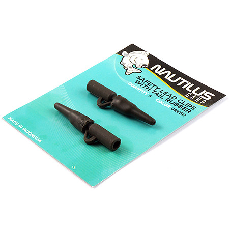 Безопасная клипса Nautilus Safety Lead Clips With Tail Rubber
