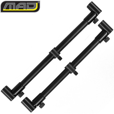 Комплект раздвижных перекладин для 2 удилищ MAD BLACK ALUMINIUM Adjustable Buzzer Bar 2 Rod / 2шт.