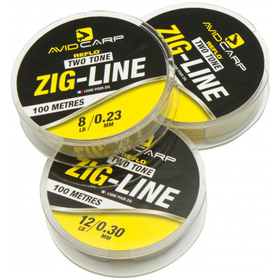 Леска плавающая AVID CARP Zig Line - Two Tone 100m