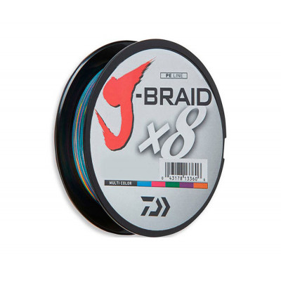 Шнур плетеный Daiwa J-Braid X8 Multicolor 150м