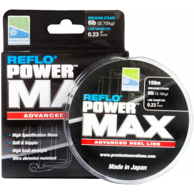 Леска PRESTON REFLO® POWER MAX REEL LINE - 150m