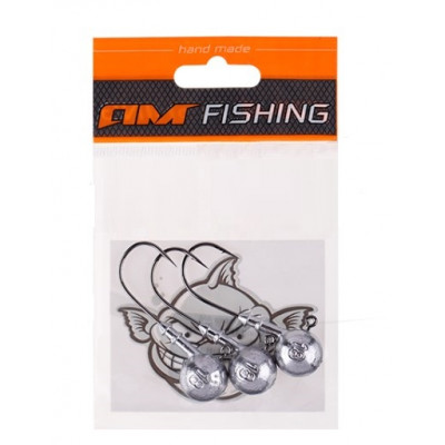 Джиг-головка AM-Fishing OWNER 34г (3шт) тонкий крючок JIG-28