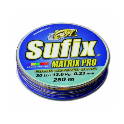 Шнур плетеный Sufix Matrix Pro New Multicolor 250м