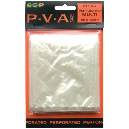 Пакеты растворимые перфорированные E-S-P P.V.A. Perforated Bags - MULTI / 85x100mm / 20шт.