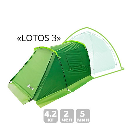 Спальная палатка ЛОТОС 3 Саммер