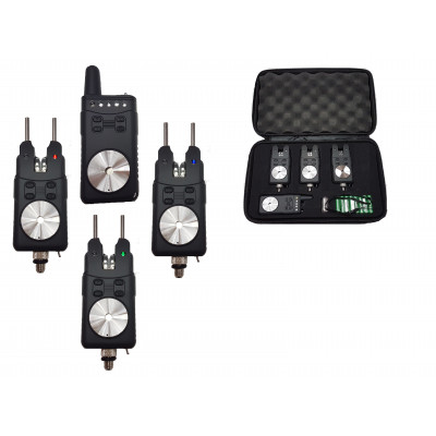 Набор электронных сигнализаторов поклевки с пейджером Hoxwell HL 119 (3+1)