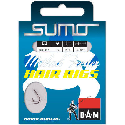 Поводок с крючком DAM SUMO® METHOD HAIR RIG 30 см