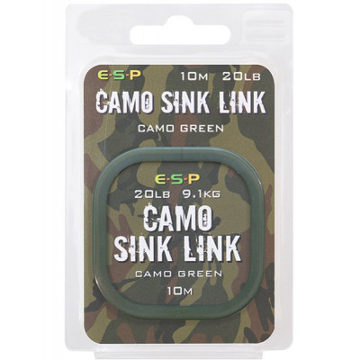 Поводковый материал E-S-P CAMO SINK LINK - Camo Green / 10m