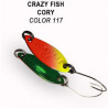 Блесна колеблющаяся Crazy Fish Cory 21