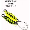 Блесна колеблющаяся Crazy Fish Cory 21