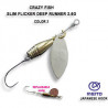 Блесна вращающаяся Crazy Fish Slim Flicker DR 2,6гр 