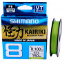 Шнур плетеный SHIMANO Kairiki 8 PE 150м зеленый