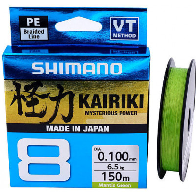 Шнур плетеный SHIMANO Kairiki 8 PE 150м зеленый