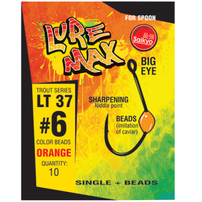 Крючки LureMax Trout LT37 Red (10шт)
