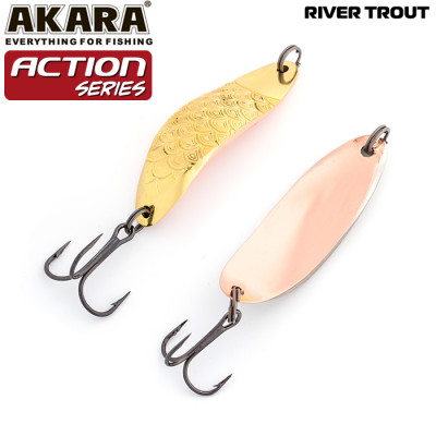 Блесна колеблющаяся Akara Action Series River Trout 45 11 гр. 