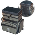 Ящик-сумка-рюкзак пенопластовый рыболовный зимний  3-х ярусный Salmo B-3LUX