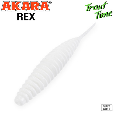 Силиконовая приманка Akara Trout Time REX 2,5" Garlic (10 шт)