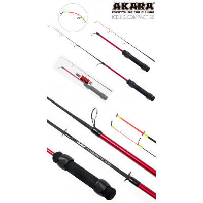 Удочка зимняя 2 колена Akara Ice Jig Compact 55 см