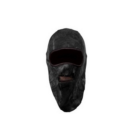 Шапка-маска флис. 2 отверстия + сетка чёрная