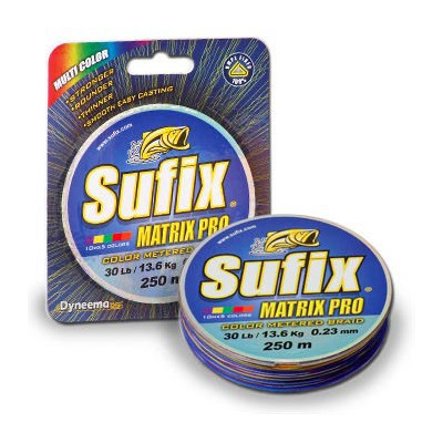 Шнур Sufix Matrix Pro Multi Color 250м 